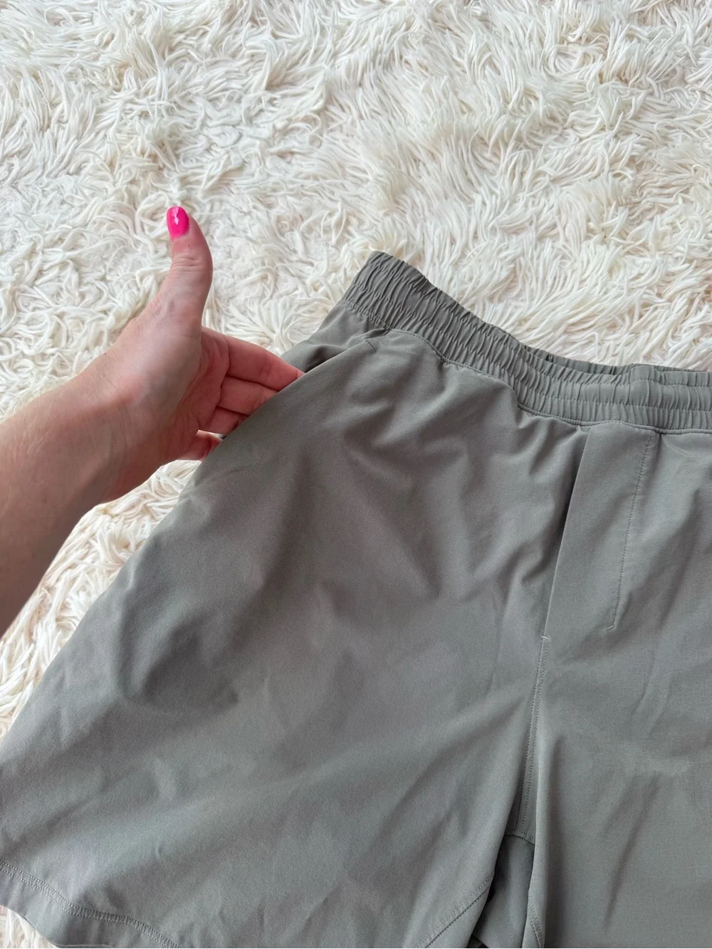 Lululemon Pace Breaker Linerless Short 7” Gray Grey Athletic Shorts S